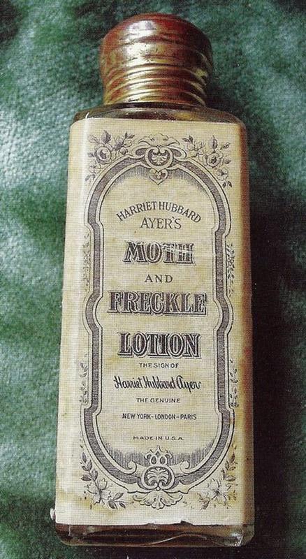 medical methods throughout history - moth lotion - Harriet Hubbard Ayer'S Moth And Freckle Lotion The Sign Of Harriet Hubbard Ayer The Genuine New YorkLondonParis Made In Usa