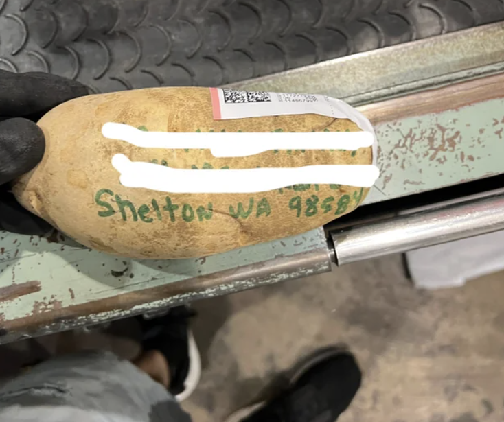 They shipped a potato.