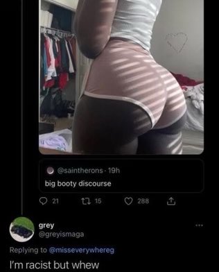 the internet hall of shame - misseverywhereg ass - 19h big booty discourse 21 12 15 grey I'm racist but whew 288