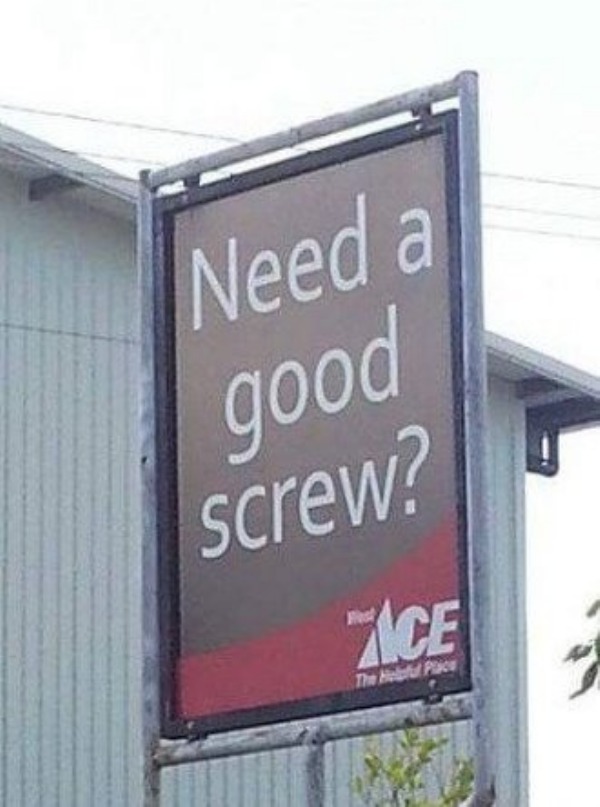 spicy meems - hardware nsfw meme - Need a good screw? Ace West The Holoful Place