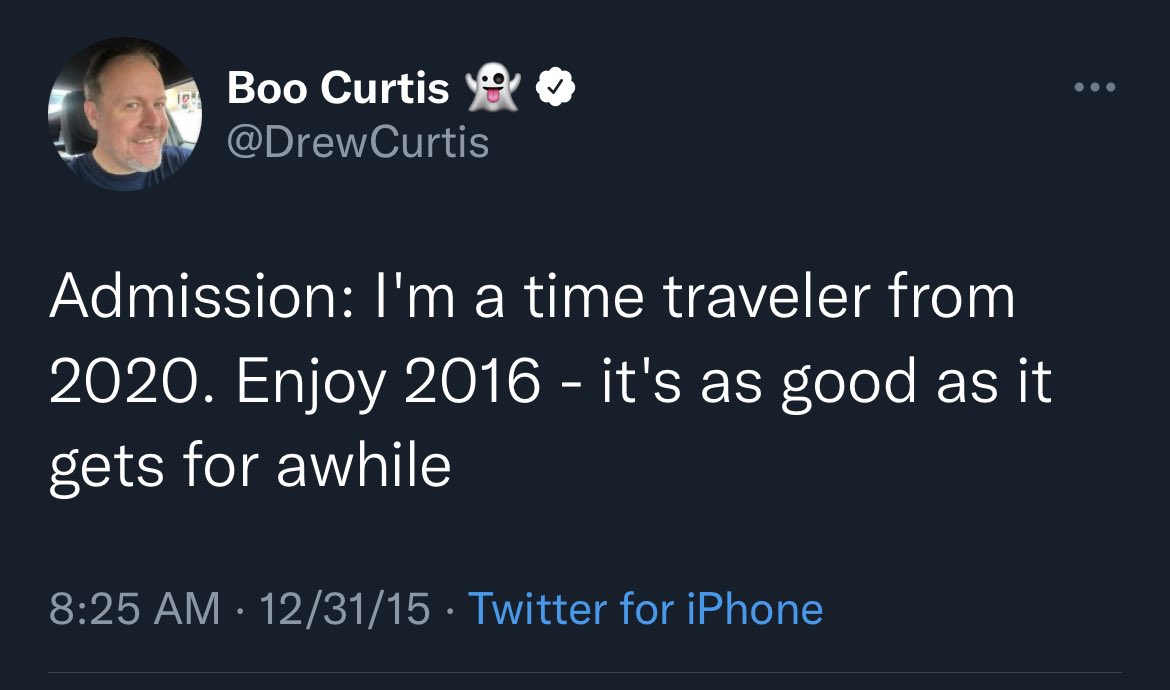 posts that aged well - nick fuentes mcdonalds - 104 Boo Curtis Admission I'm a time traveler from 2020. Enjoy 2016 it's as good as it gets for awhile 123115 Twitter for iPhone ...