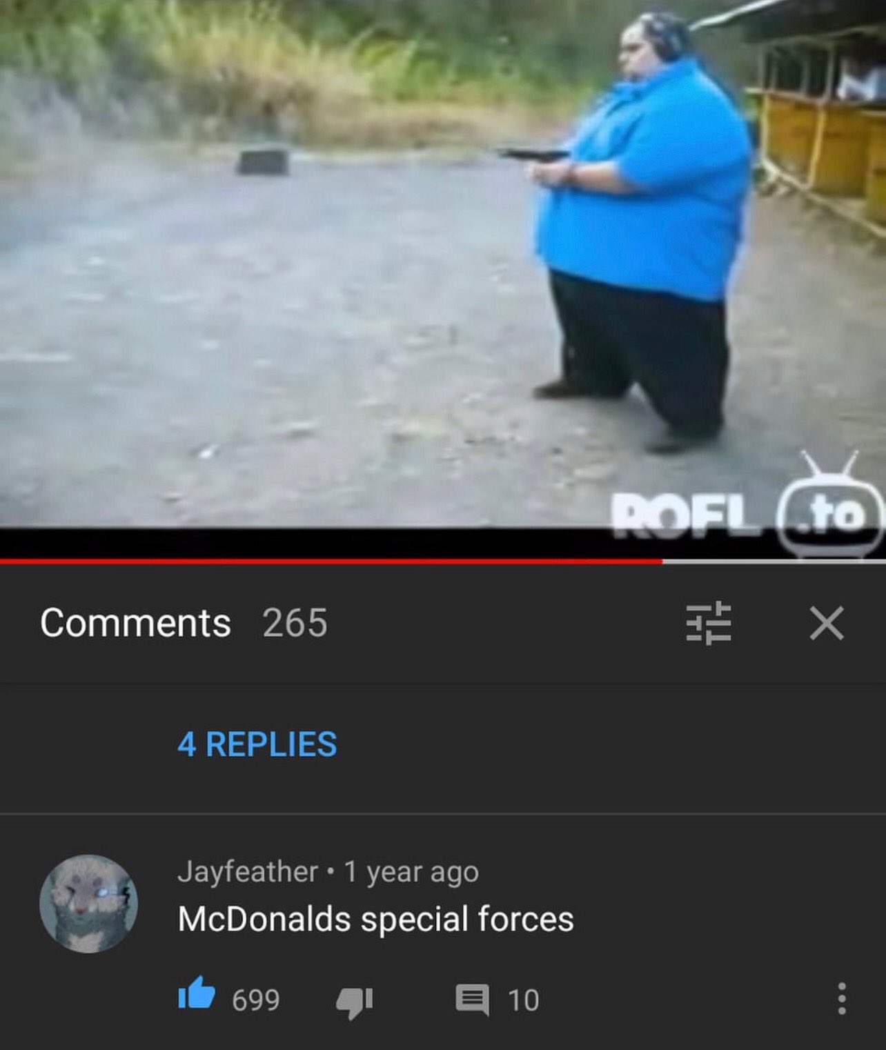 funny and savage youtube comments - funny jayfeather memes - 265 4 Replies Jayfeather 1 year ago McDonalds special forces 699 E10 Pofl to X