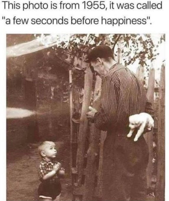 bros helping bros - few seconds before happiness - This photo is from 1955, it was called "a few seconds before happiness".