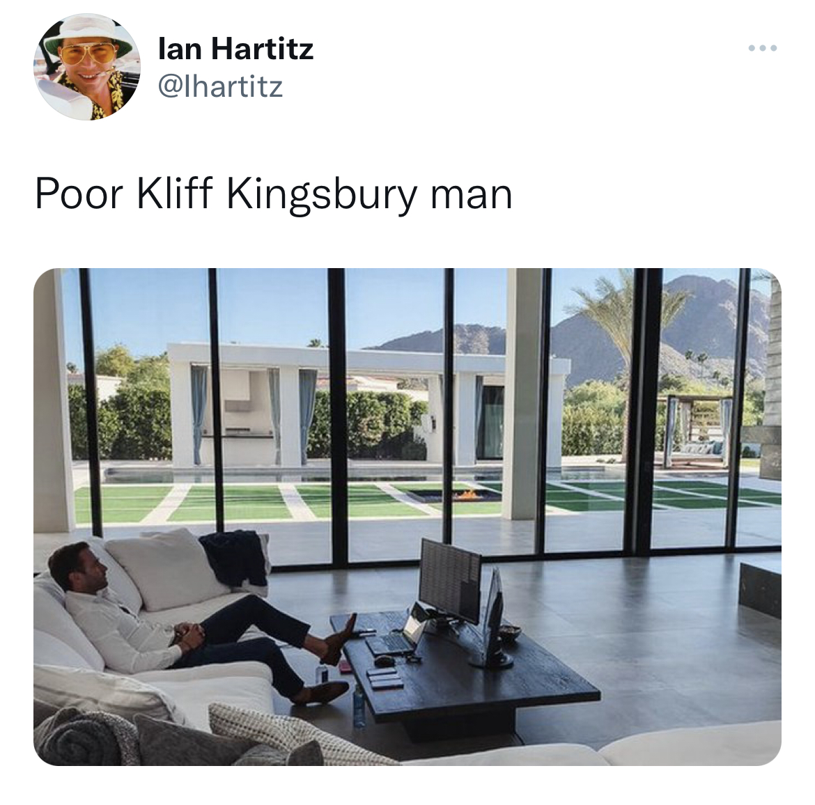 Tweets dunking on celebs - kliff kingsbury house draft - lan Hartitz Poor Kliff Kingsbury man Wwere 201