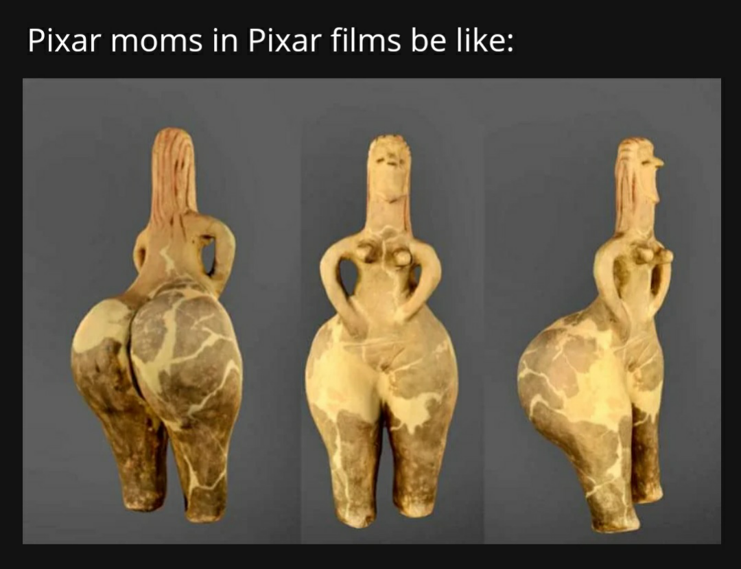 dank memes and pics - red hair goddess neolithic - Pixar moms in Pixar films be
