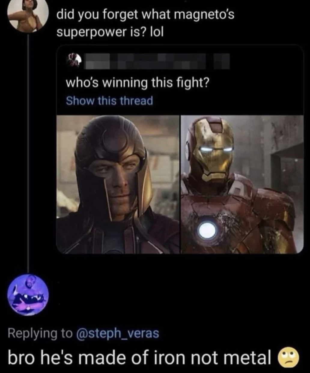 Facepalms and Fails - pc game - did you forget what magneto's superpower is? lol who's winning this fight? Show this thread bro he's made of iron not metal