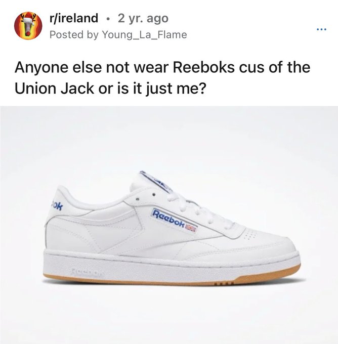 good reddit posts - mens reebok shoes - rireland 2 yr. ago Young_La_Flame Posted by Anyone else not wear Reeboks cus of the Union Jack or is it just me? ok Reebok ...