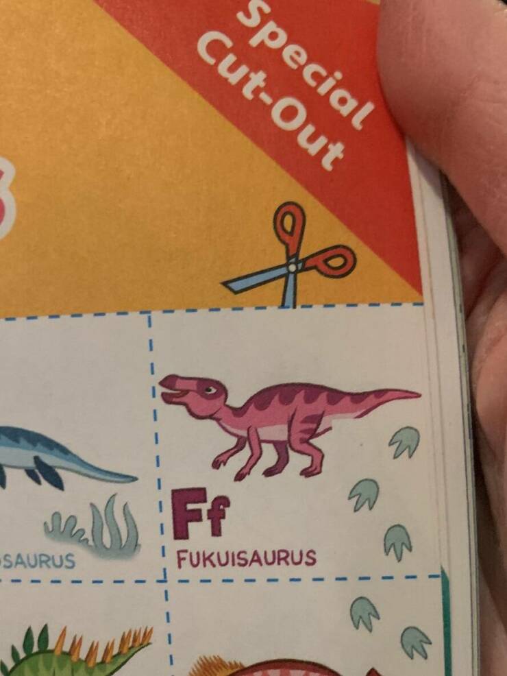 monday morning randomness - paper - 3 Saurus www Special CutOut f Ff Fukuisaurus