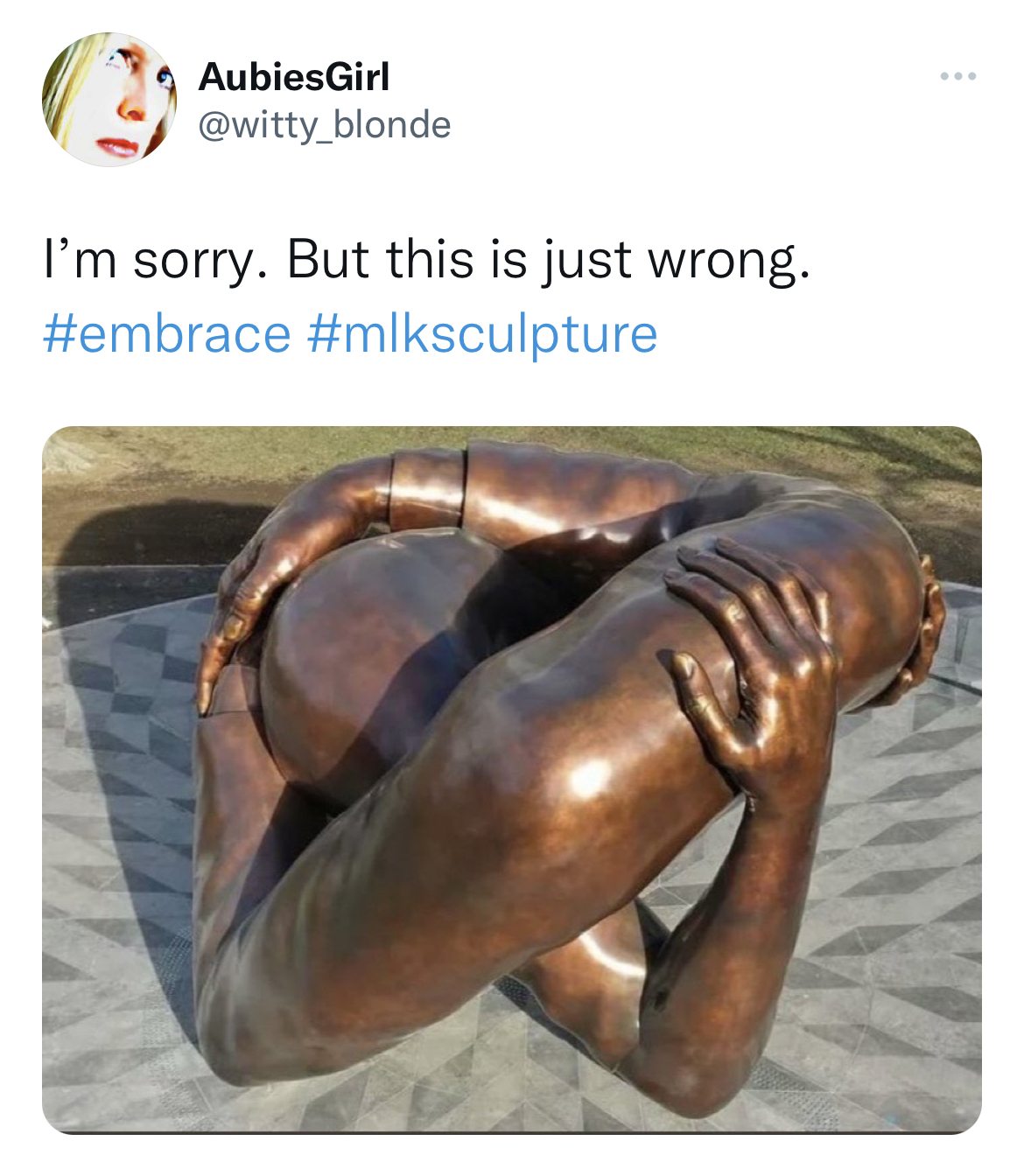 MLK Jr. Sculpture memes - metal - AubiesGirl I'm sorry. But this is just wrong.