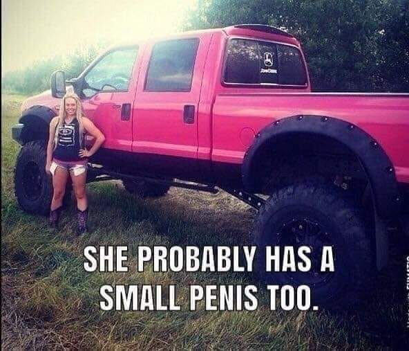 pink lifted truck girl - Lena She Probably Has A Small Penis Too.