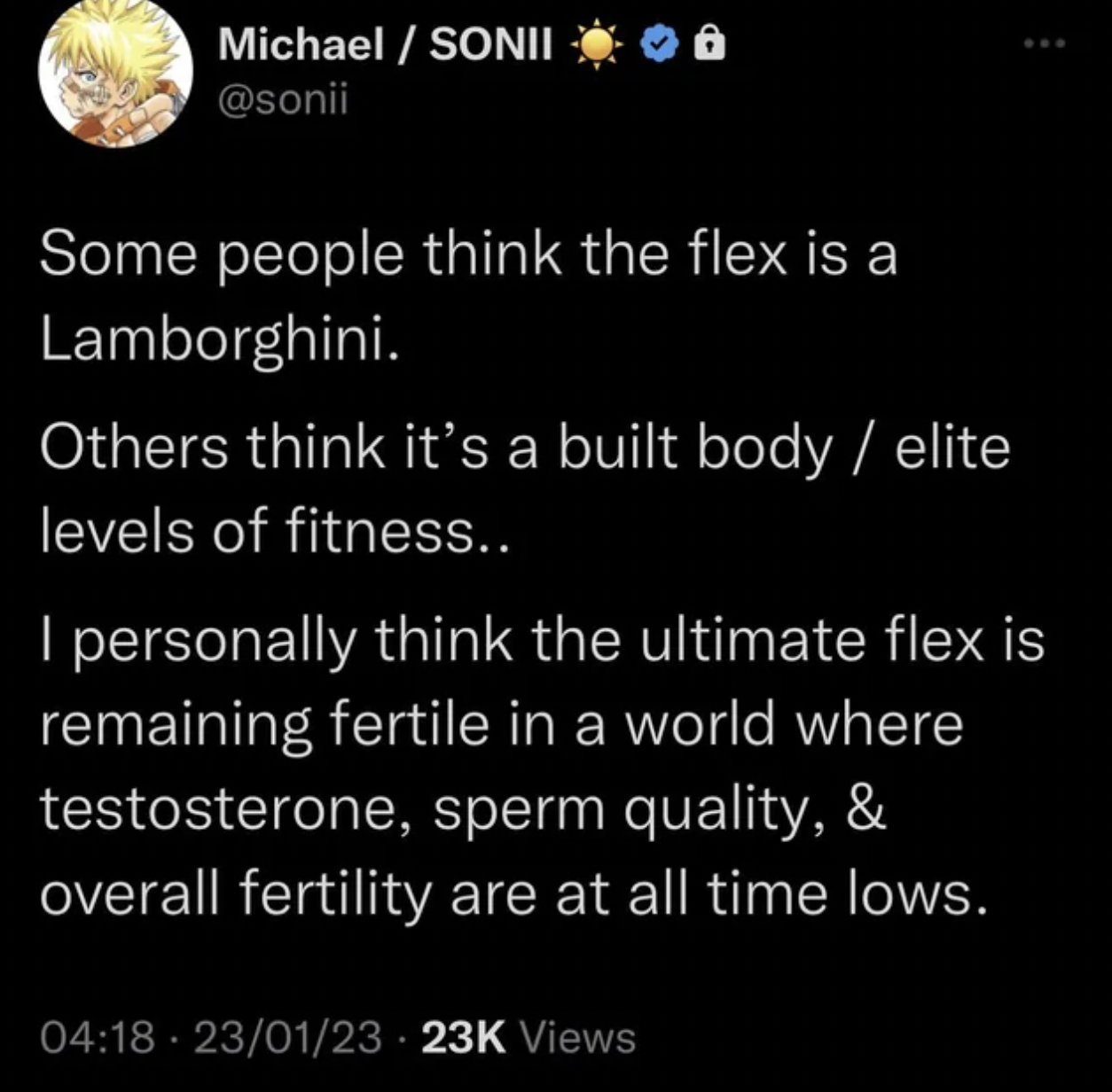 obi wan kenobi star wars tumblr posts -Some people think the flex is a Lamborghini. Others think it's a built body elite levels of fitness.. I personally think the ultimate flex is remaining fertile in a world where testosterone, sperm quality, & overall 