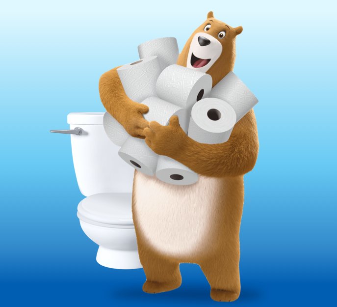 Sexy brand mascots - charmin toilet paper bear