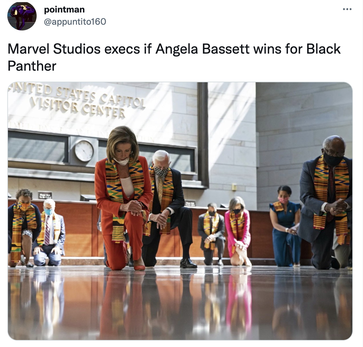 2023 Oscar Nominated Memes - pointman Marvel Studios execs if Angela Bassett wins for Black Panther Nited States Capitol Visitor Center 7W I Wim