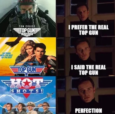 2023 Oscar Nominated Memes - hot shots - Up There With The Best Of The Best Ton Tom Cruise Hdpeue Maverick Top Gune Orn Hot Shots! I Prefer The Real Top Gun I Said The Real Top Gun Perfection