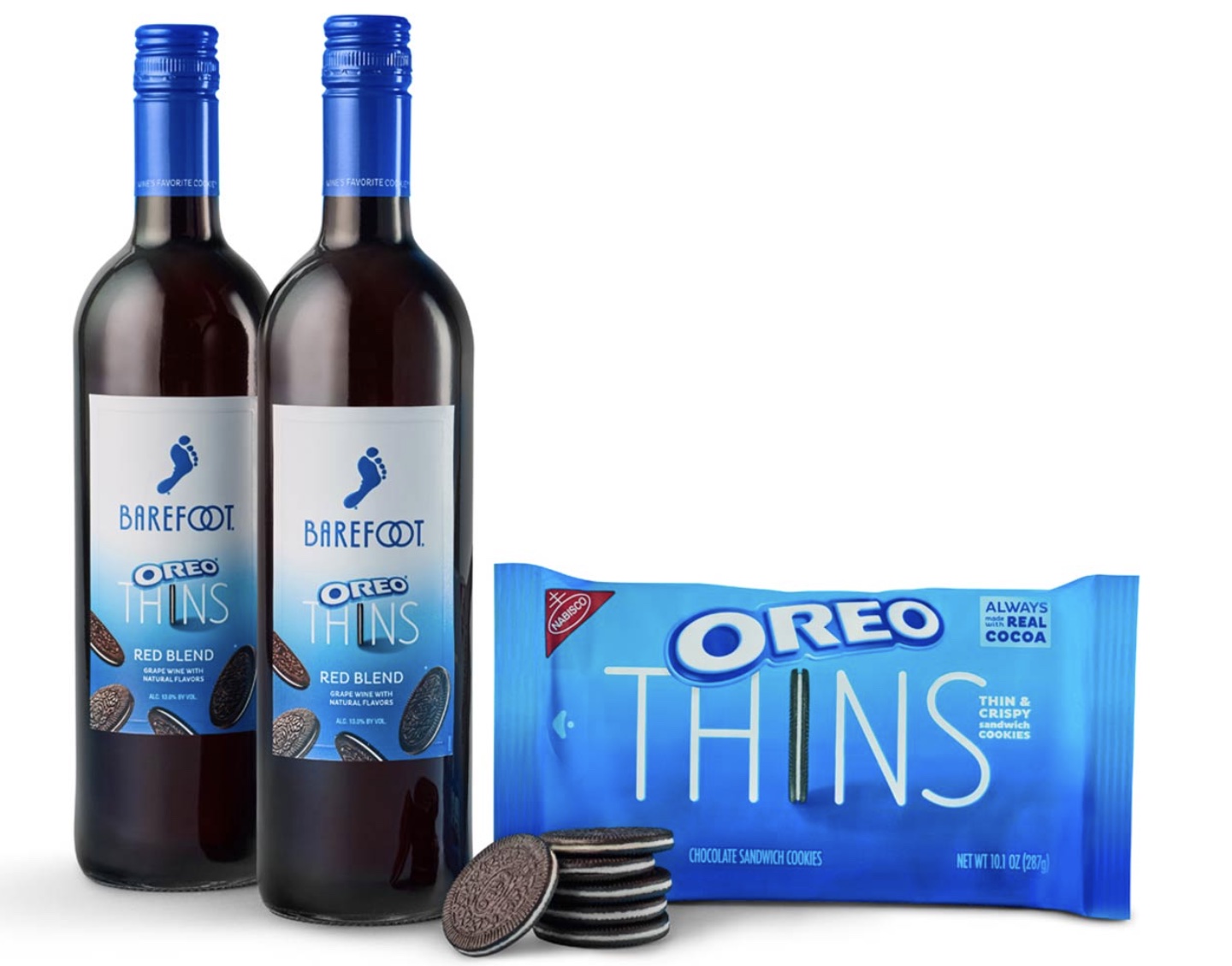 Worst Oreo Collabs - oreo barefoot wine - Unes Favorite Co Barefoot Oreo Thins Red Blend Grape Wine With Natural Flavors All Sin Sy Vol 45 30 Ne'S Favorite Co Barefoot Oreo Thins Red Blend Grape Wine With Natural Flavors Alc 13.3% By Vol Nabisco Always Re