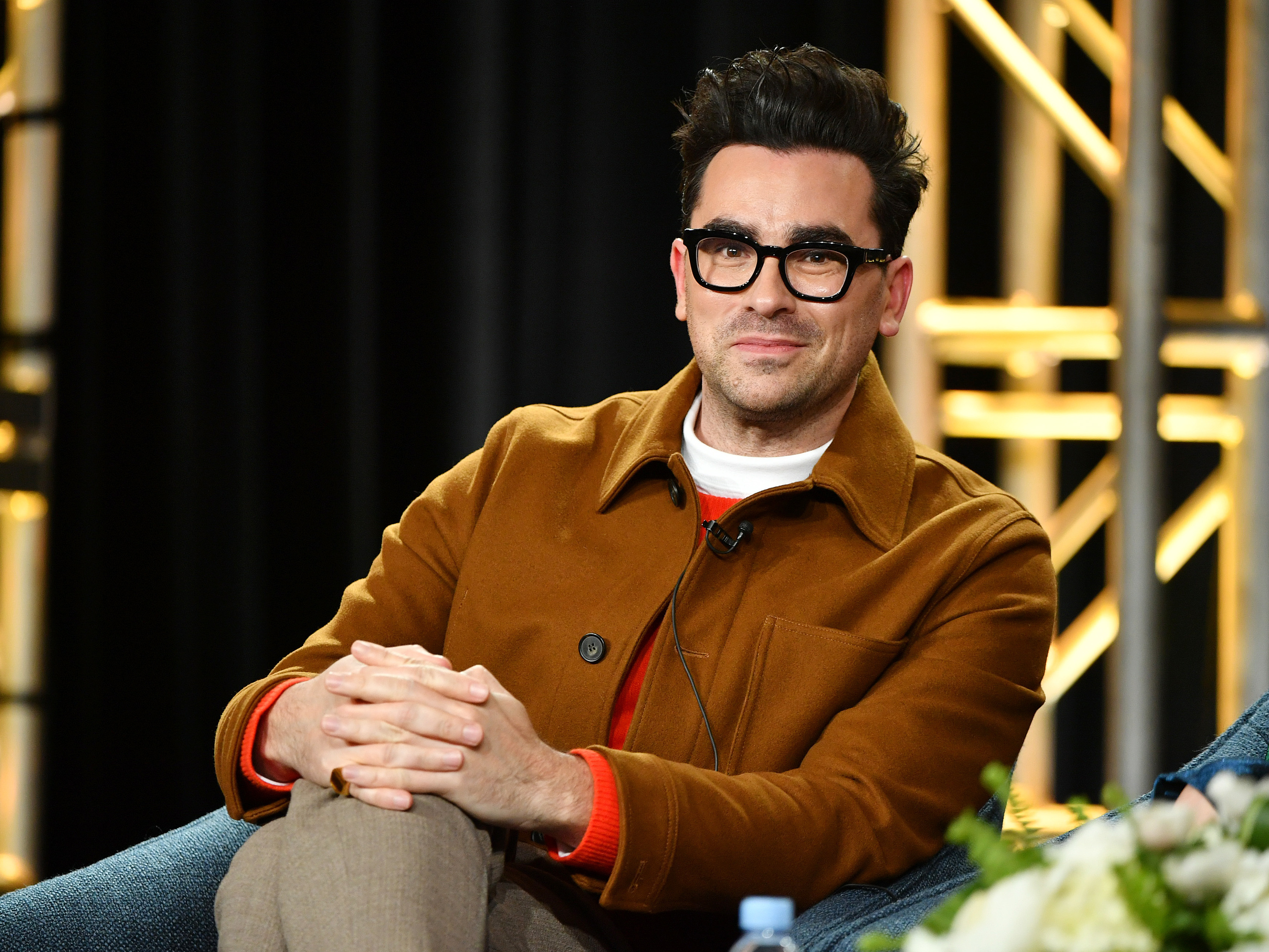Dan Levy. Son of actor Eugene Levy.