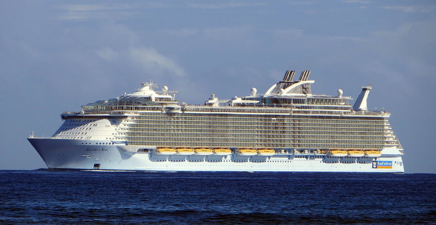 The Wonder of the Seas is one of the biggest cruise ships in the world. 