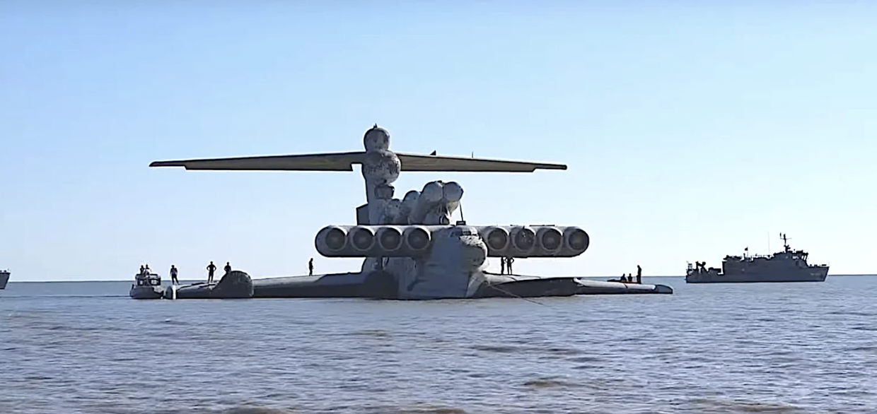 The Ekranoplan is this massive and terrifying Soviet ground effect missile boat-plane.  
