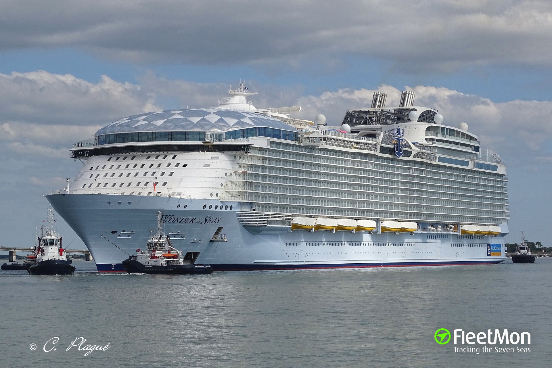 The Allure of the Seas is the biggest cruise ship in the world. 