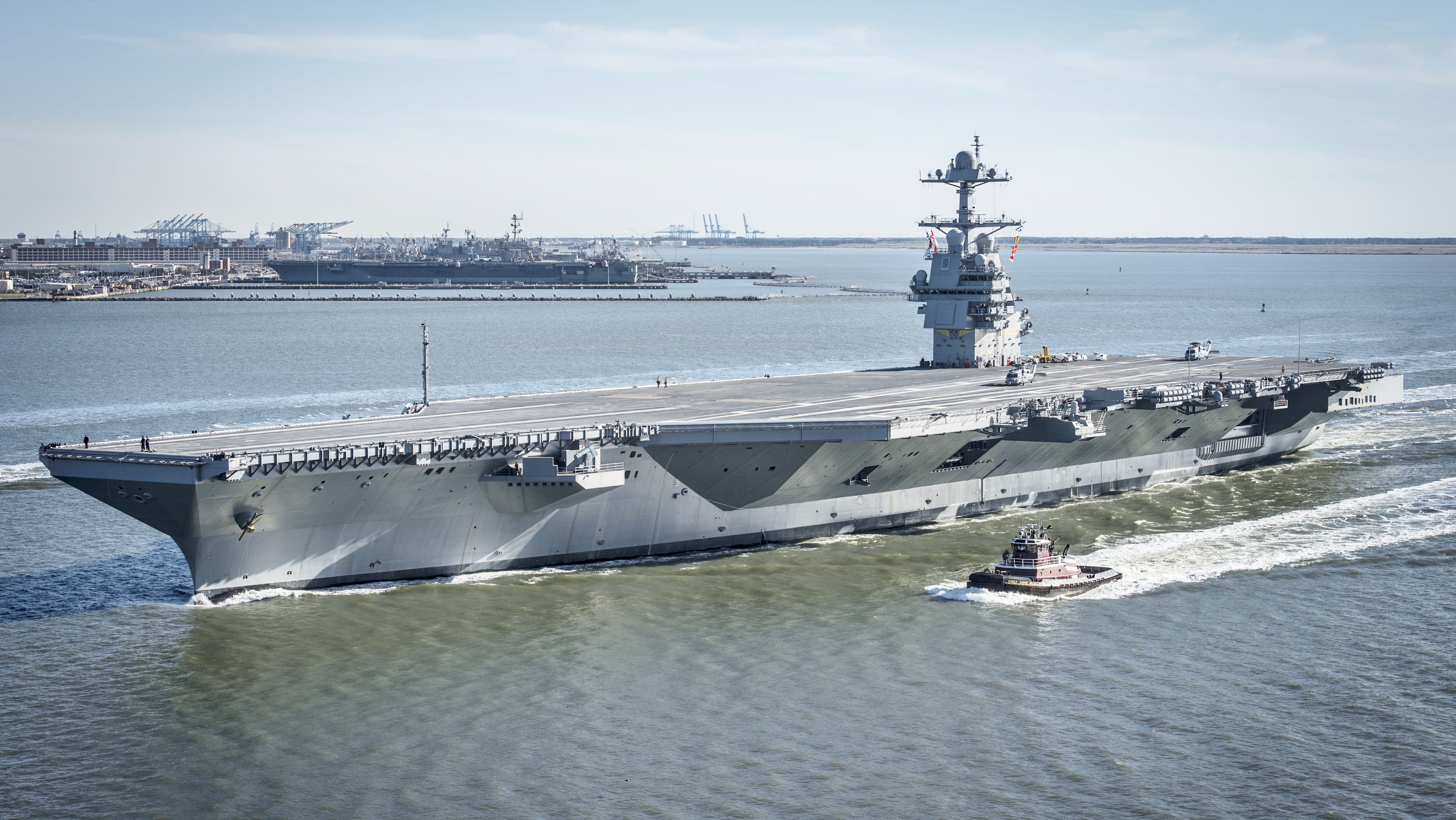 The USS Gerald R. Ford is the biggest aircraft carrier in the world. 