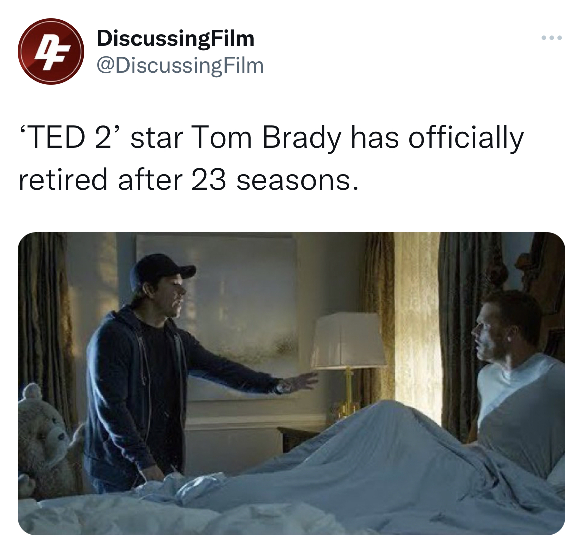 Tom Brady Retirement memes - DiscussingFilm Film 4 'Ted 2' star dy has officially retired after 23 seasons.