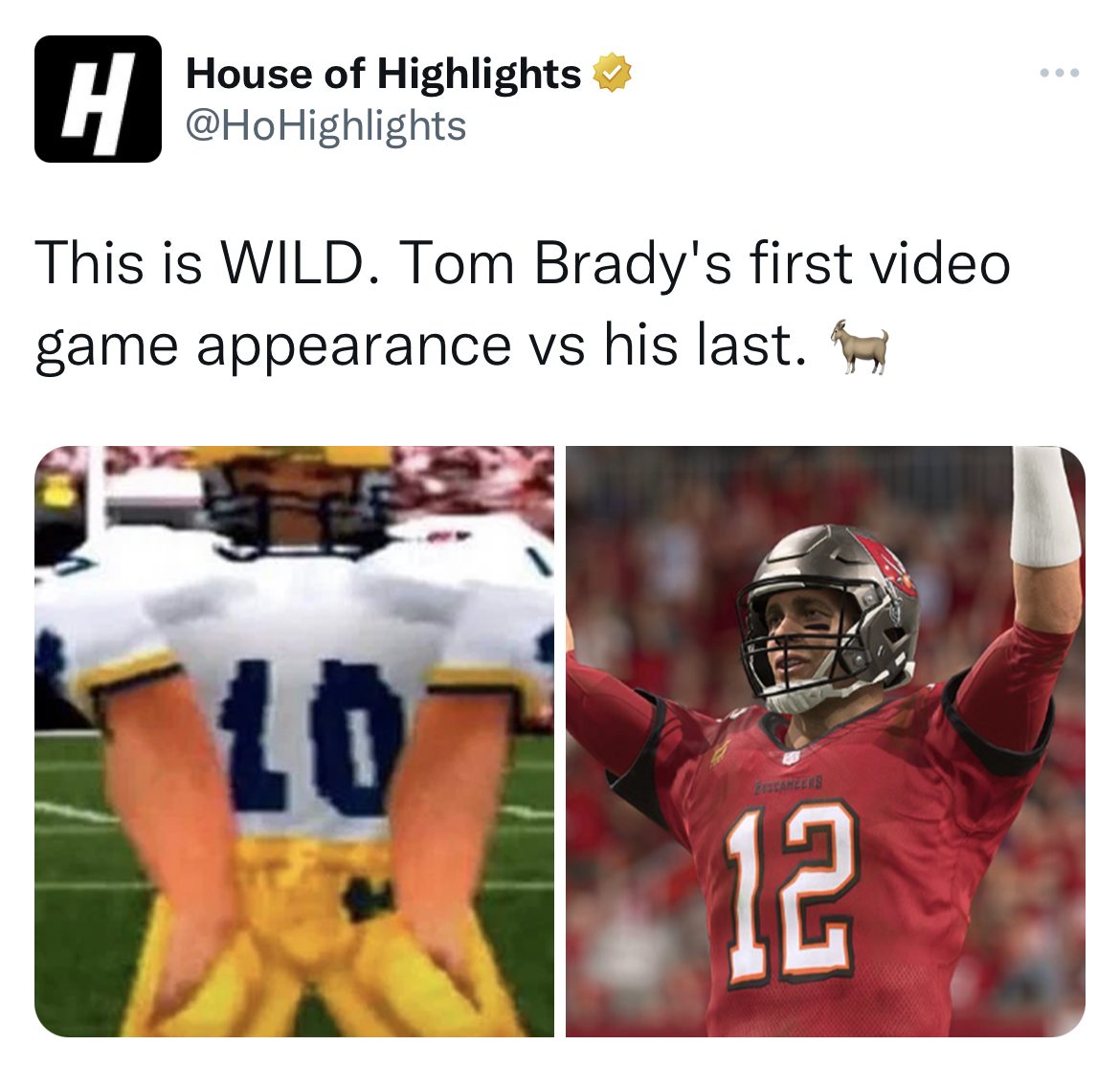 Tom Brady Retirement memes - jersey - House of Highlights H This is Wild. dy's first video game appearance vs his last. 107 12 ...