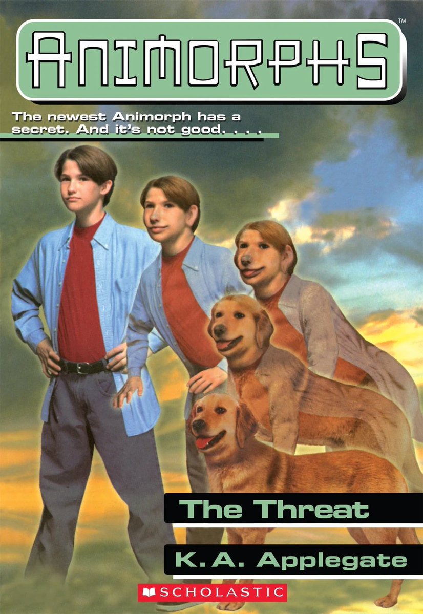 Animorphs Book Covers - animorphs books dog - Animorphs The newest Animorph has a secret. And it's not good.... Tm The Threat K.A. Applegate Scholastic