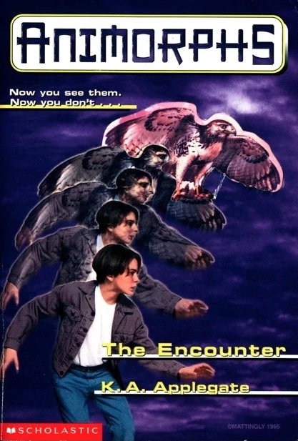 Animorphs Book Covers - encounter animorphs - Animorphs Now you see them. Now you don't Scholastic The K.A. Applegate. Encounter Cmattingly 1995