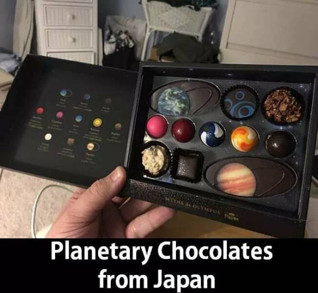 fascinating photos - planetary chocolates japan - & Olympus s Planetary Chocolates from Japan