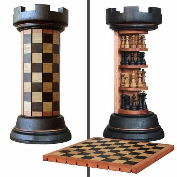 fascinating photos - rook tower chess board