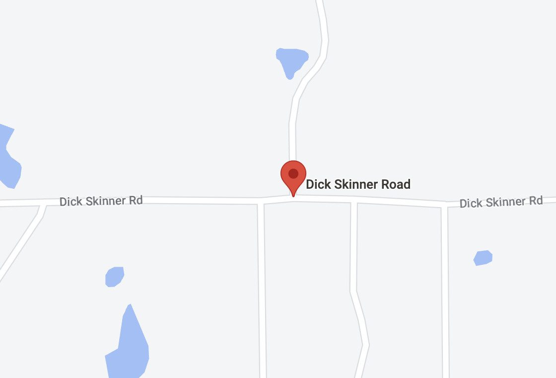Vulgar Geography - diagram - Dick Skinner Rd Dick Skinner Road Dick Skinner Rd