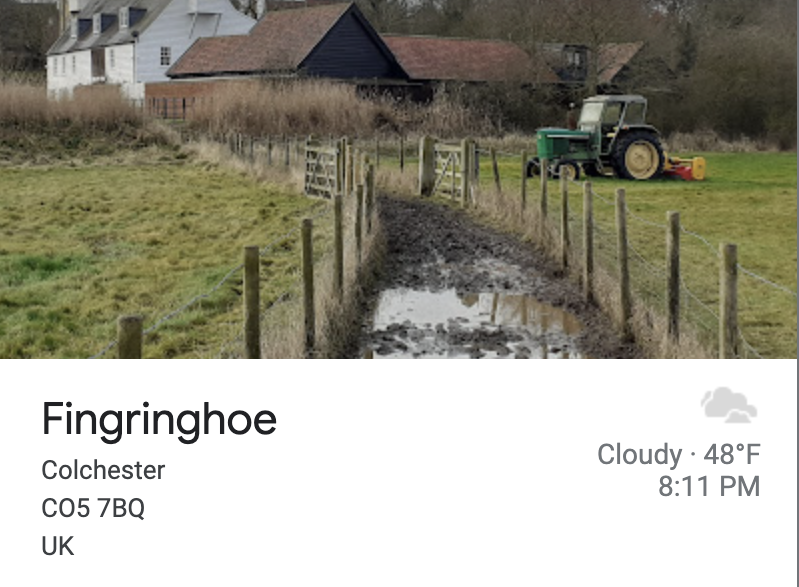 Vulgar Geography - grass - Fingringhoe Colchester CO5 7BQ Uk Cloudy. 48F