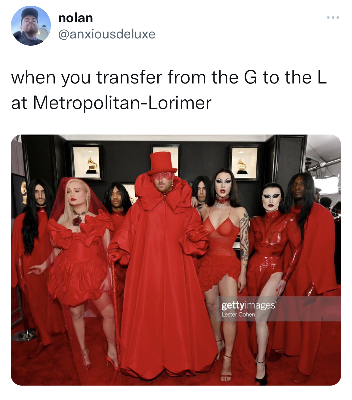 savage and absurd tweets - 65th Annual Grammy Awards - nolan when you transfer from the G to the L at MetropolitanLorimer 1 gettyimages Lester Cohen 19