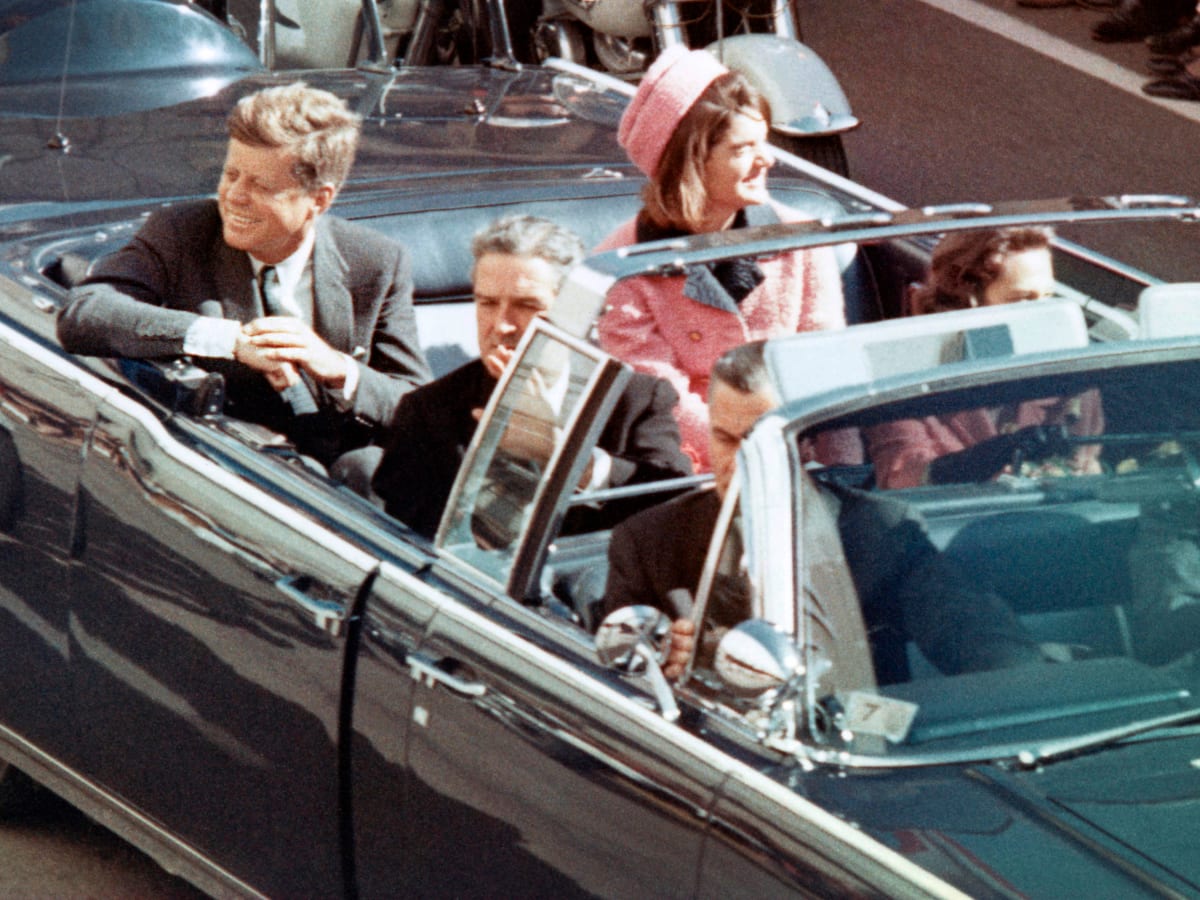 Historic moments to travel back to - jfk in car