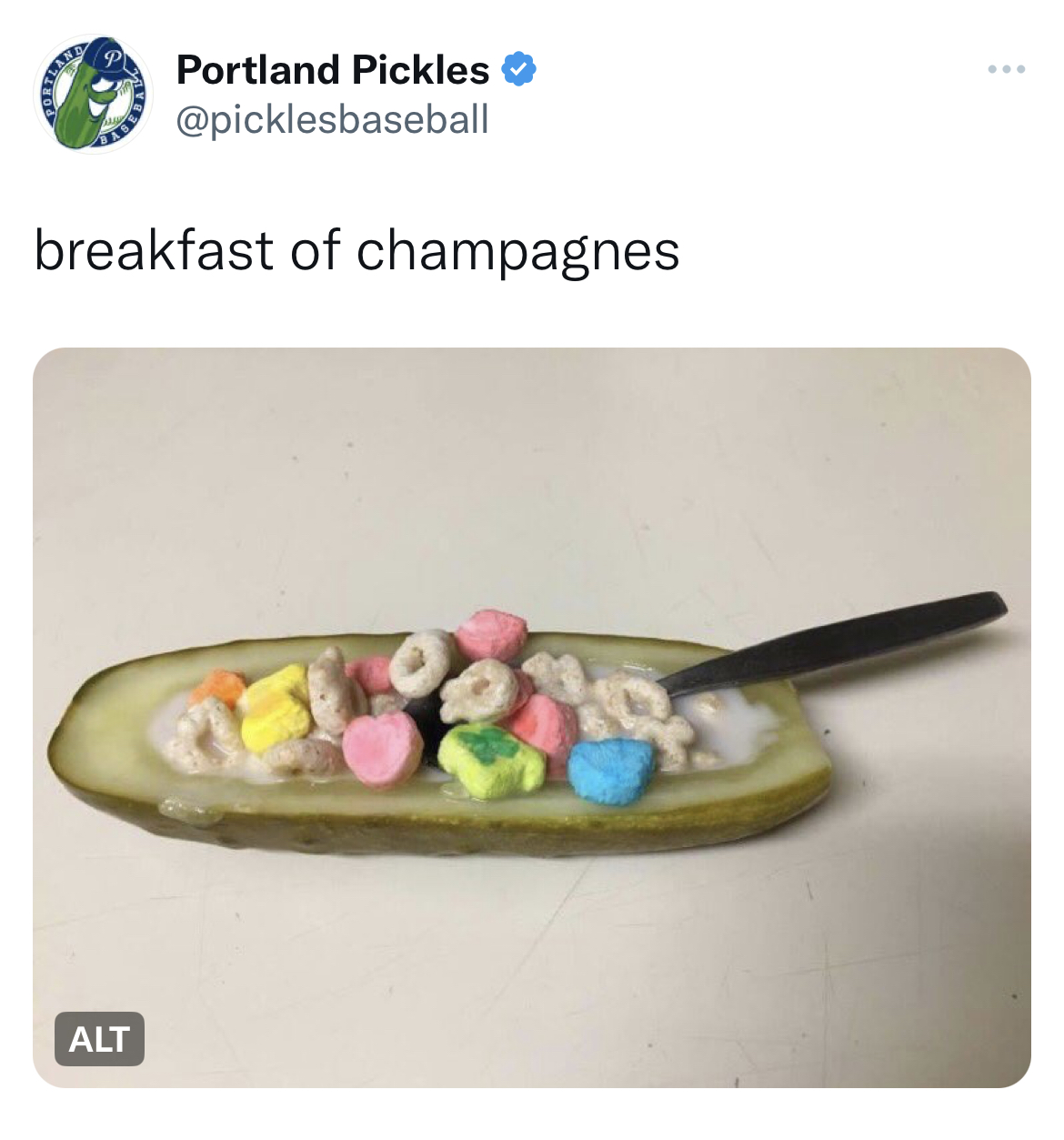 Untamed Tweets - pickles in places they shouldn t - Portland Pickles breakfast of champagnes Alt www