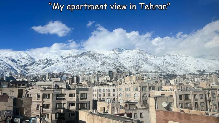 cool random pics - sky - "My apartment view in Tehran"