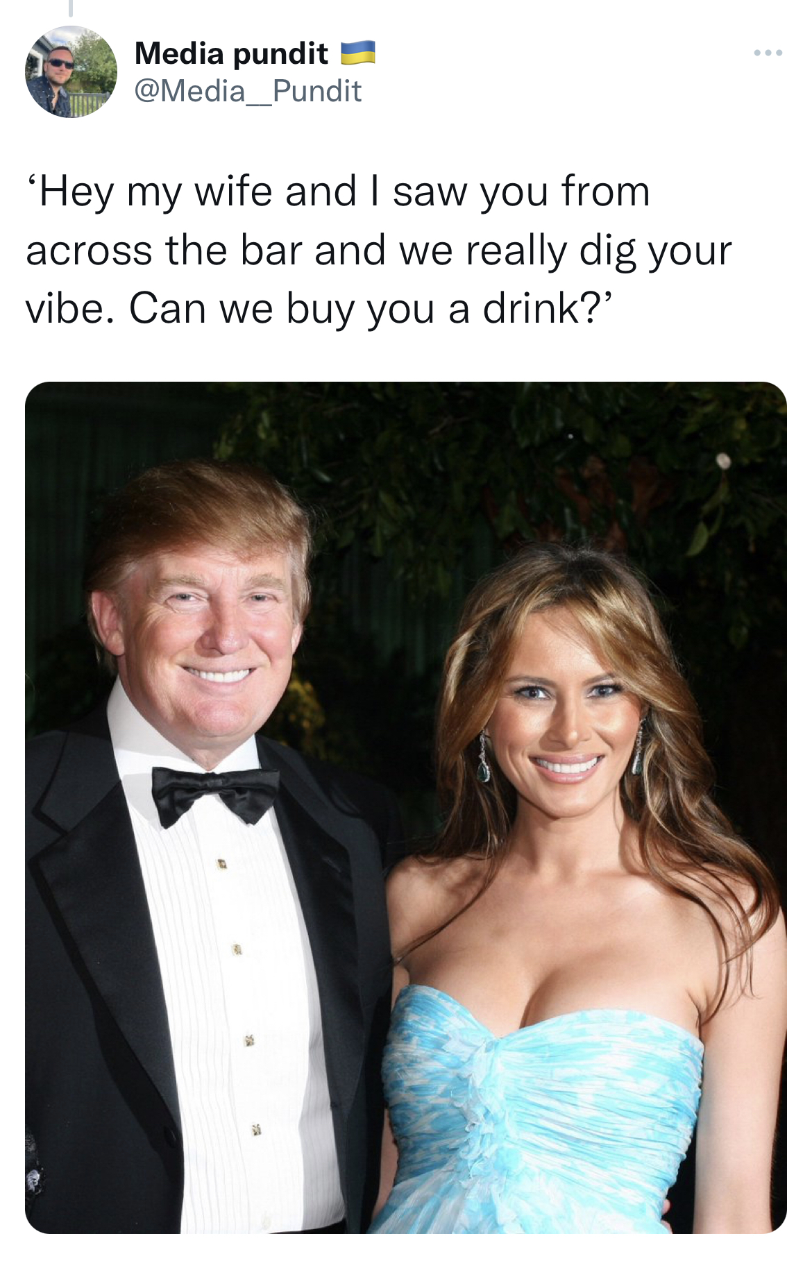 swinger memes across the bar - mile - Media pundit 'Hey my wife and I saw you from across the bar and we really dig your vibe. Can we buy you a drink?"