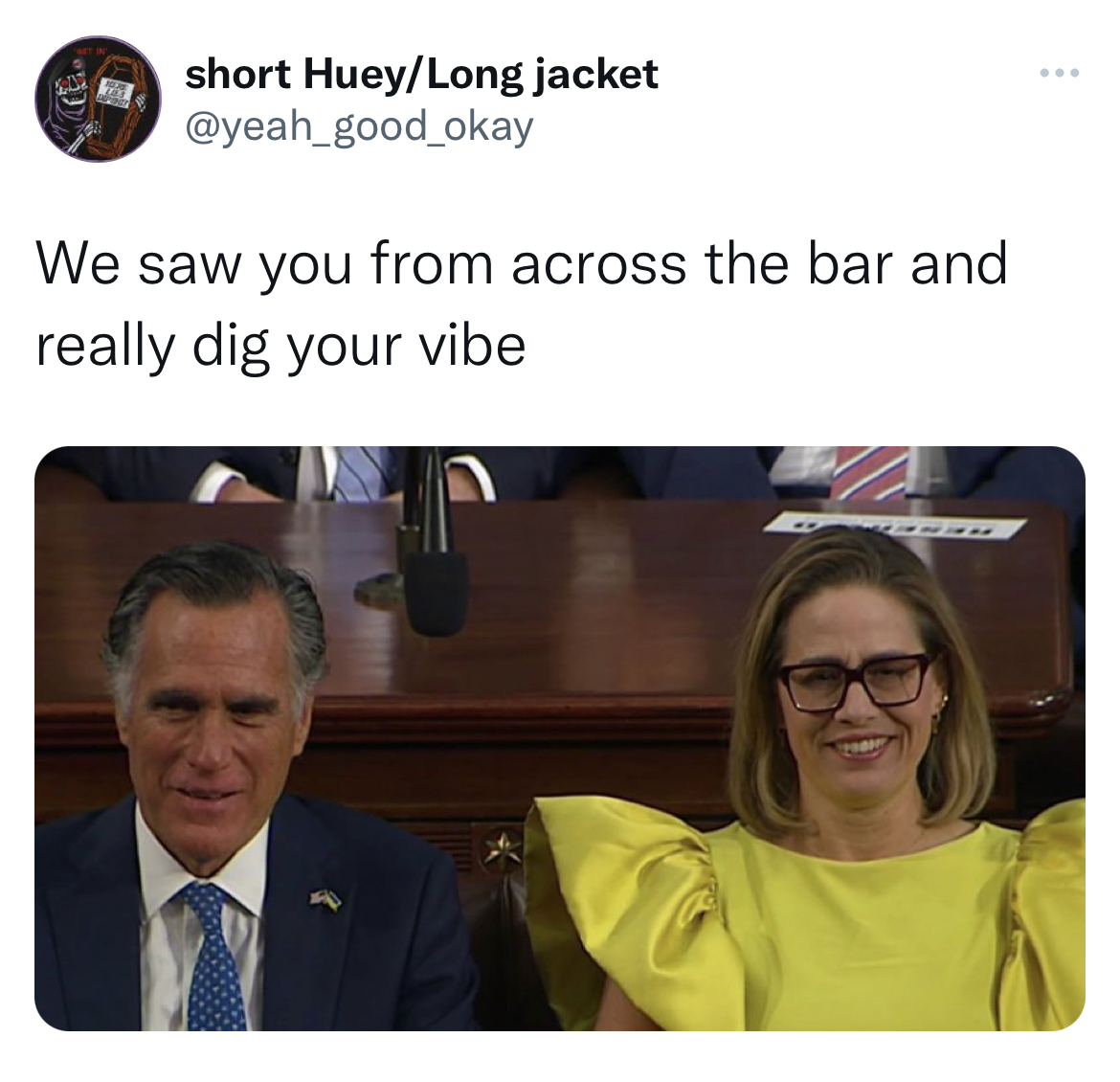 swinger memes across the bar - preentation - short HueyLong jacket We saw you from across the bar and really dig your vibe
