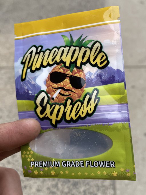 Ridiculously Offensive Weed Strain Bags - snack - Pineapple Express Premium Grade Flower