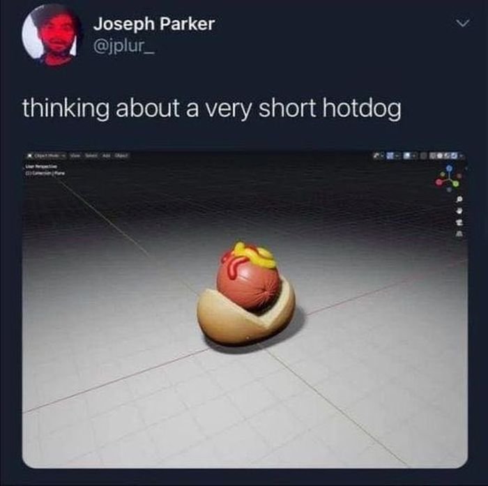 funny memes pics and tweets - very short hot dog - Joseph Parker thinking about a very short hotdog 60