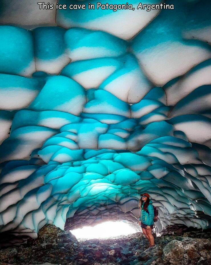 monday morning randomness - argentina ice caves - This ice cave in Patagonia, Argentina