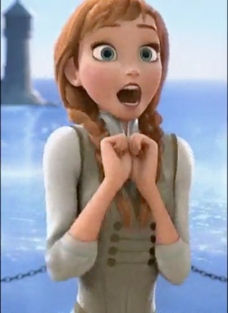 Racist looking animated characters -frozen