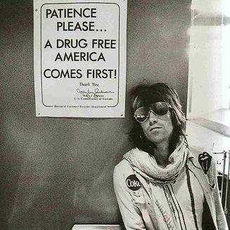 music history celebs - keith richards drug free america - Patience Please... A Drug Free America Comes First! Thank You Jegen lite Coke table b