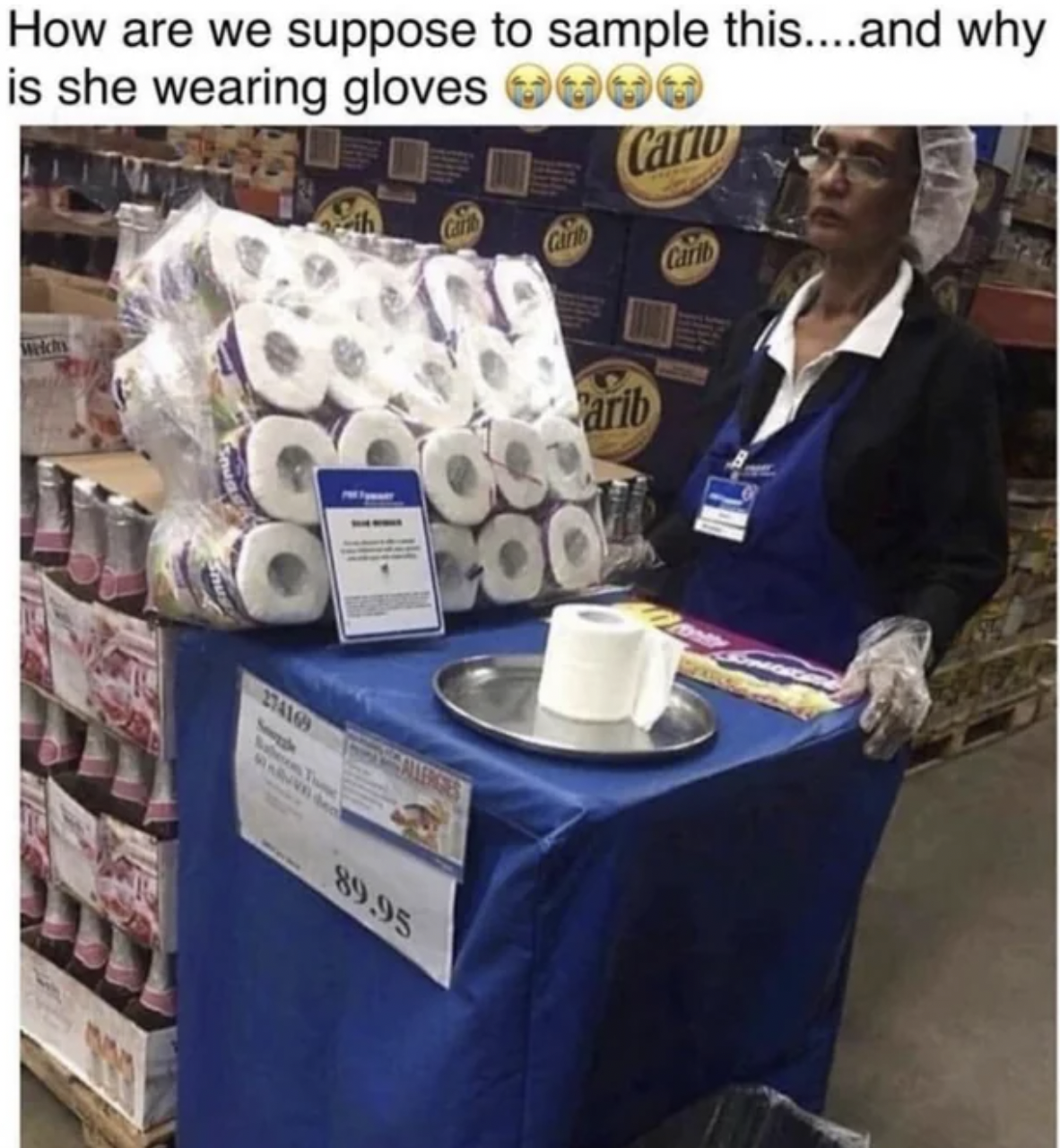 Fails and Facepalms - How are we suppose to sample this....and why is she wearing gloves