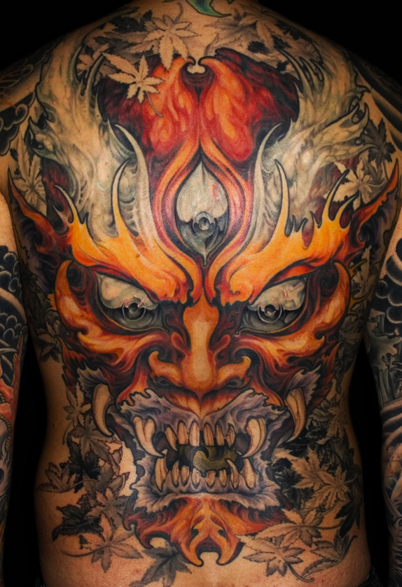 awesome tattoos - full back tattoos - Moo