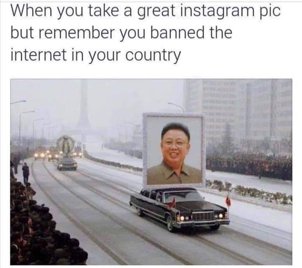 kim jong il funeral - When you take a great instagram pic but remember you banned the internet in your country