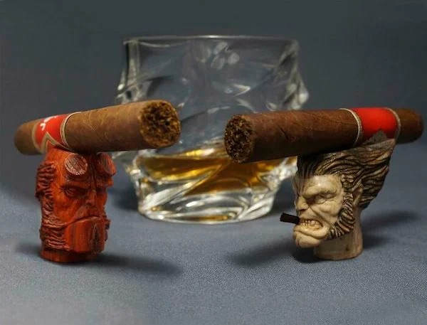 fascinating photos - hellboy cigar