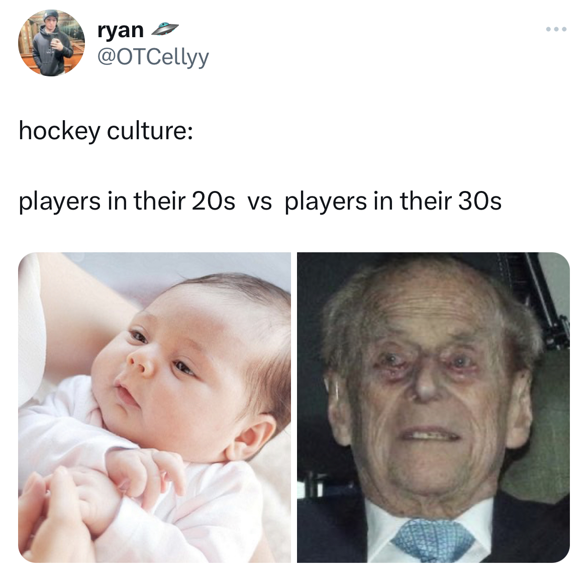 savage tweets - head - ryan hockey culture players in their 20s vs players in their 30s www