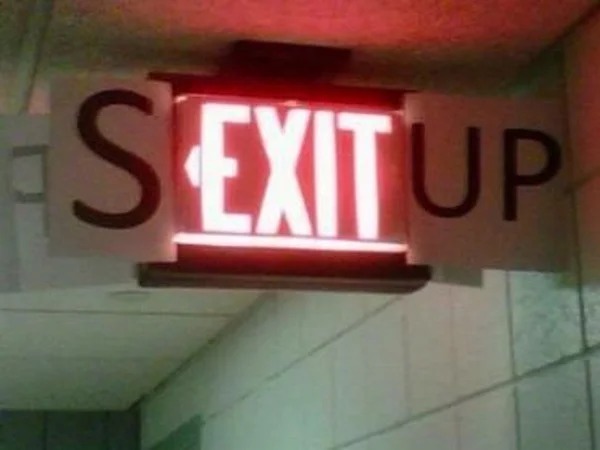 spicy memes - exit sign sexy - Sexit Up