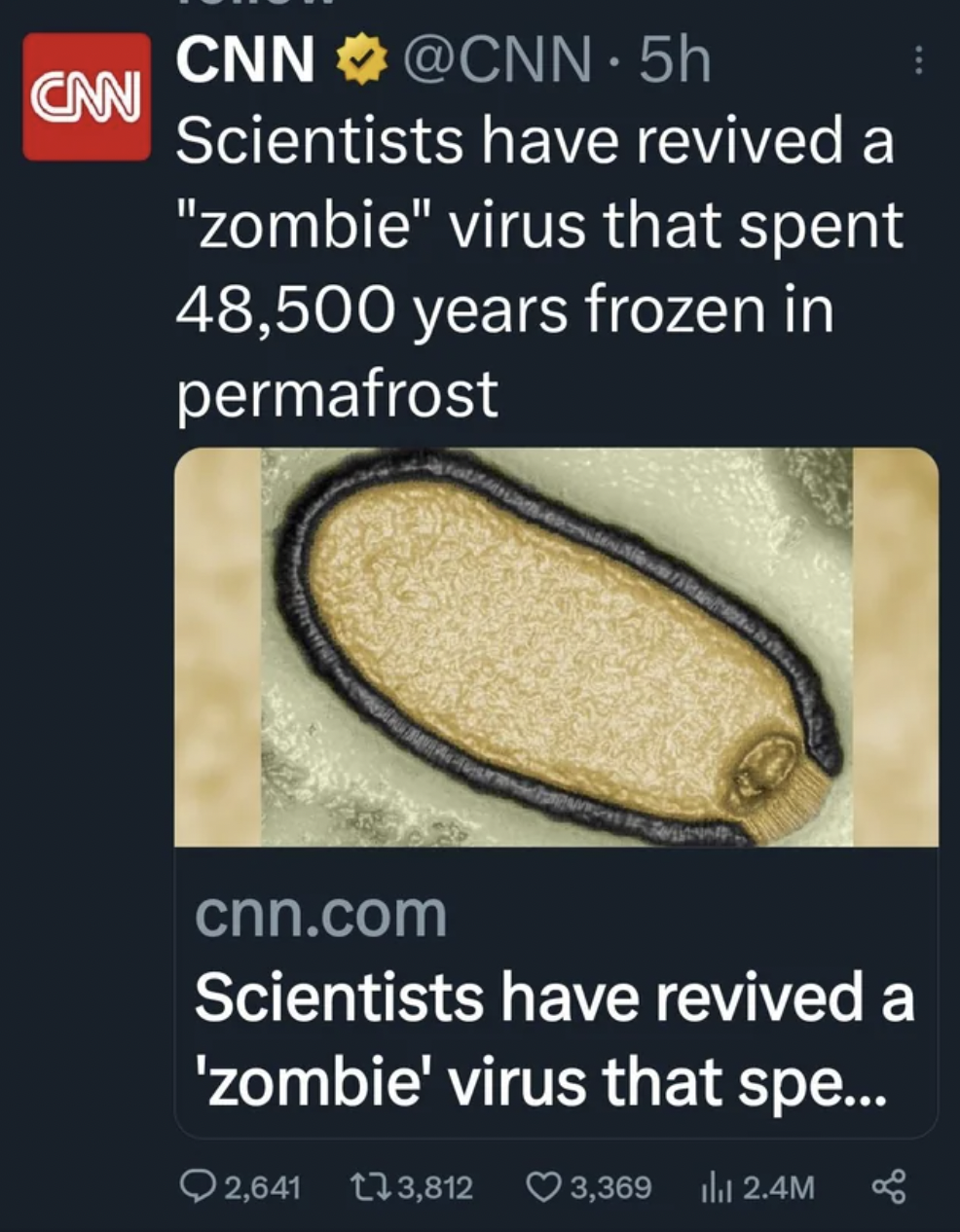 Dumb pics - material - Can Cnn. 5h Scientists have revived a
